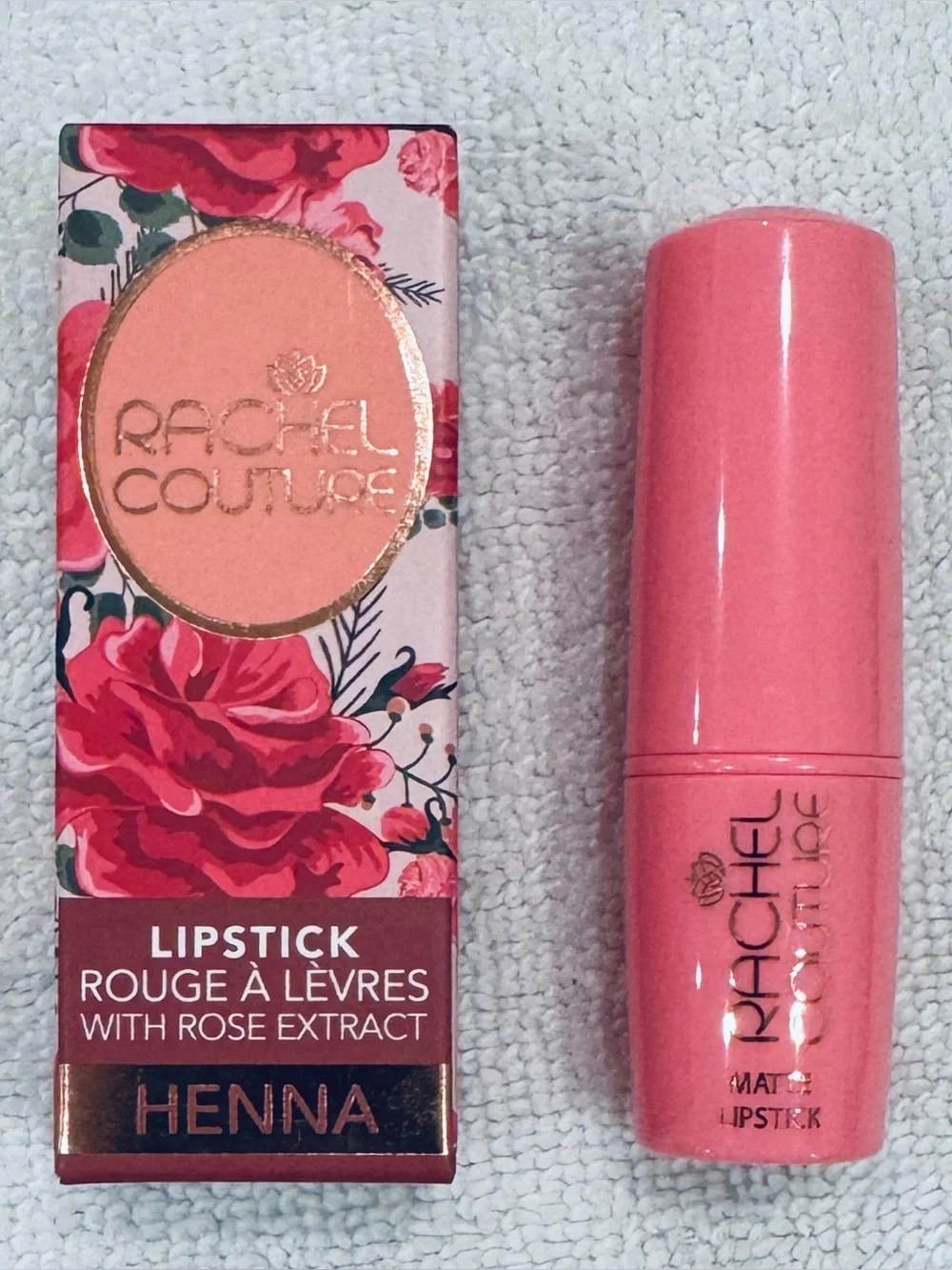 Rachel Couture Matte Lipstick in Henna 3.6g BRAND NEW IN BOX